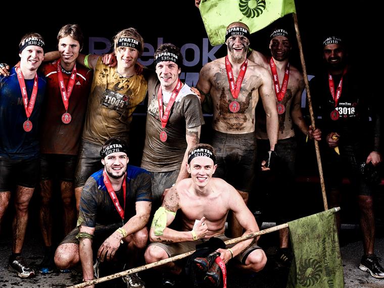 Das Team der Hochschule Ulm beim Spartan Race Munich 2015